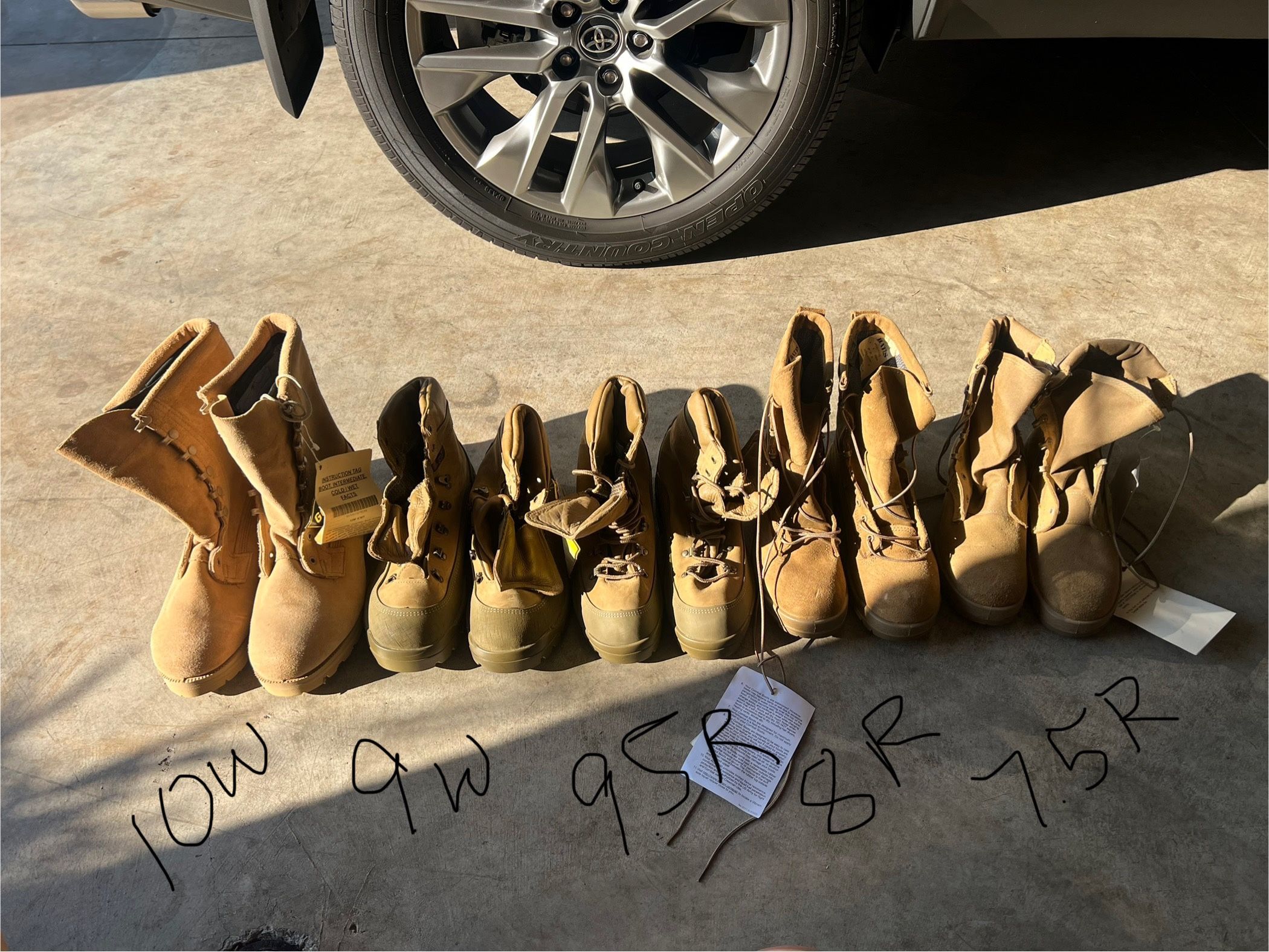 Military Style Boots, Not Steel Toe
