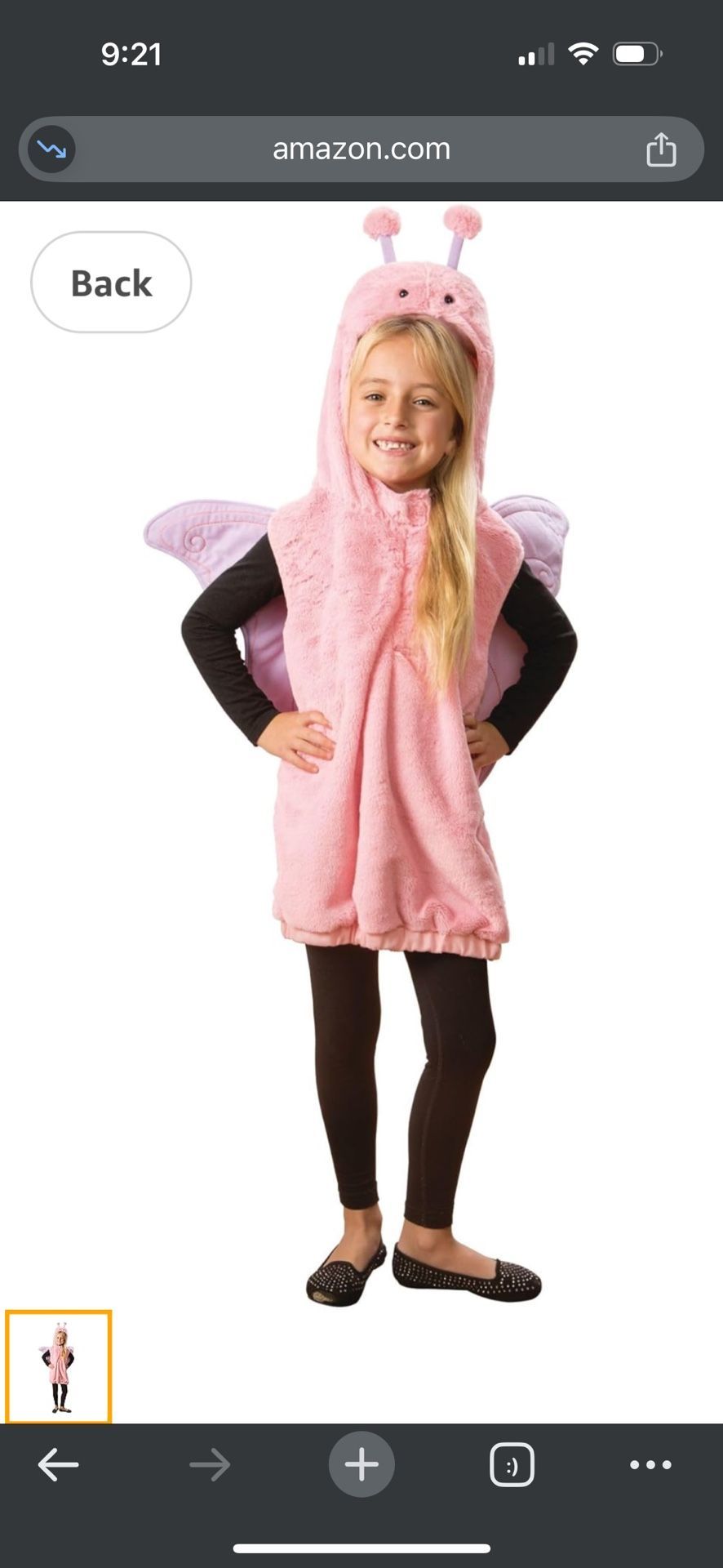 Butterfly Halloween Kids Costume
