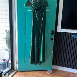 Hunter green sequin Dress