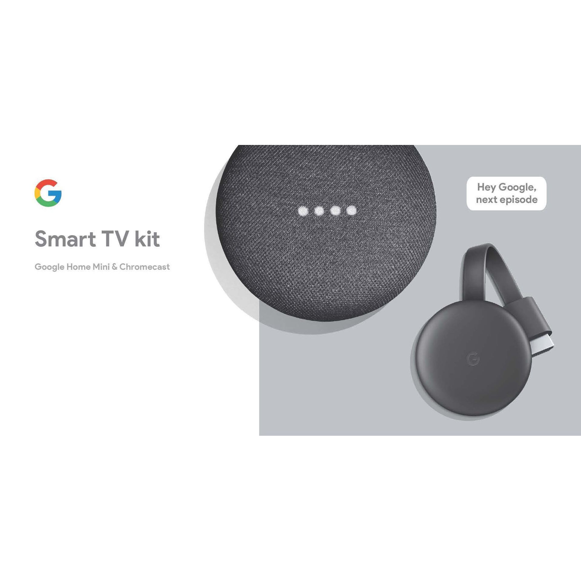 Google Smart TV Kit: Google Home Mini & Chromecast