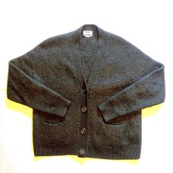 Acne Studios Rives mohair wool cardigan in black Women Size XS 