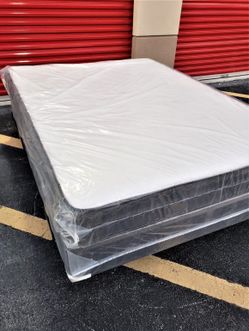 NEW QUEEN MATTRESS AND BOX SPRING 😉 100% QUALITY & CONFORM 👌