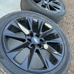 22 Black Rims 305/40zr22 Tires 