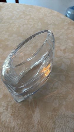 ROSENTHAL rose bud crystal vase.