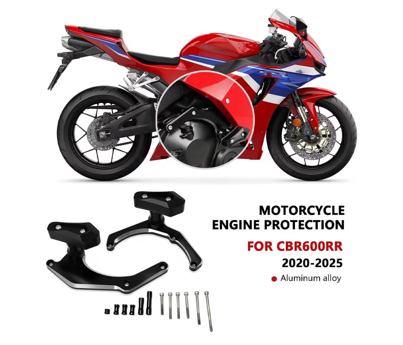 CBR600RR Engine Protection Frame Slider Anti-Collision Pad