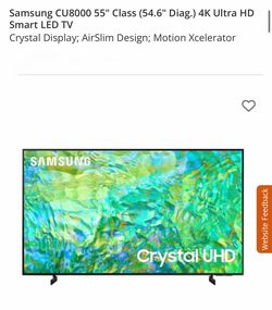 55’ Crystal UHD 4K Samsung