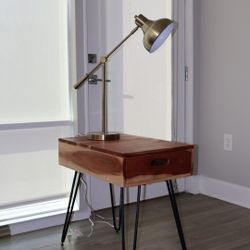 Lamp and Lamp Table 