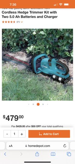 cordless hedge trimmer