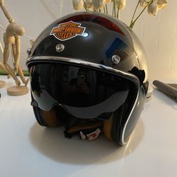 3/4 Open Face Vintage Motorcycle DOT Unisex Helmet M L