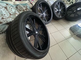 22inch forgiato rims brand new tires