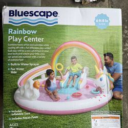  BlueScape Rainbow Play Center w/ Slide & Sprayer – NEW! 