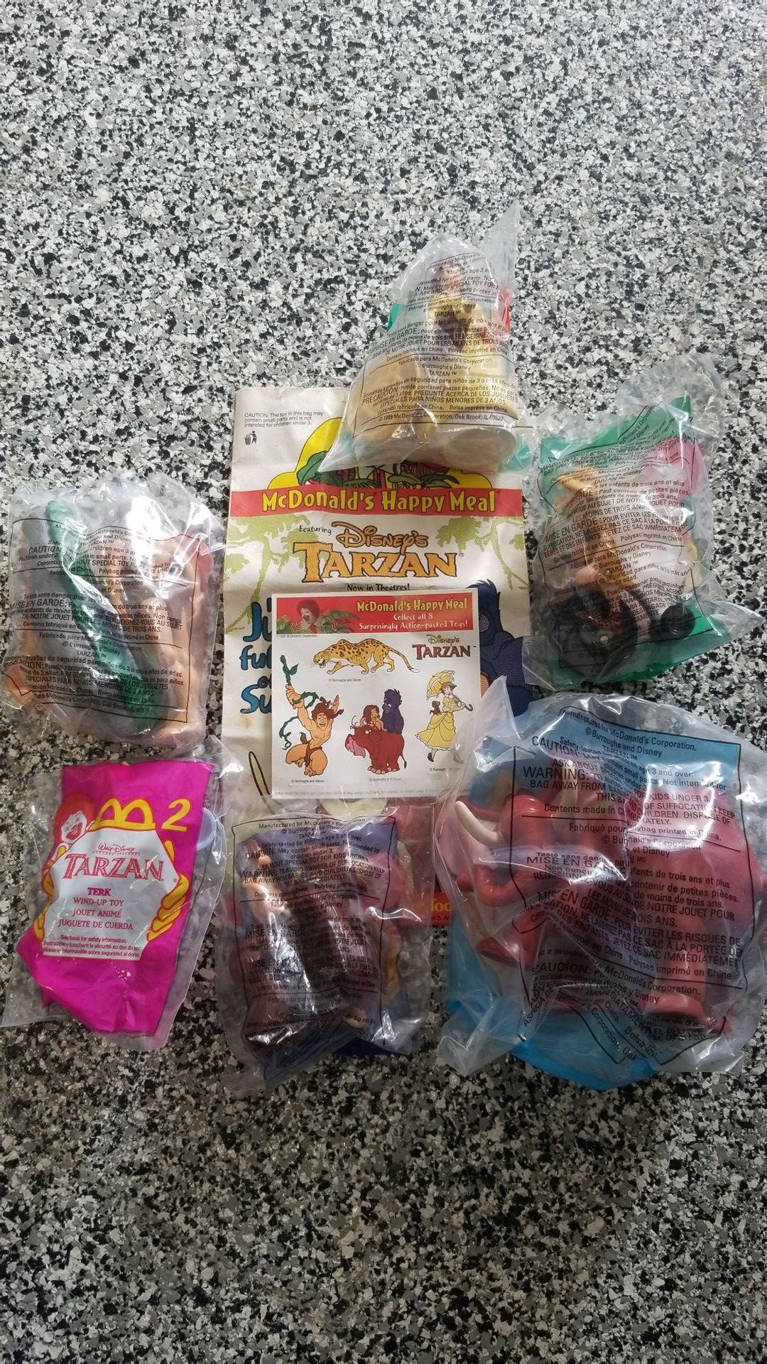 Collectable Dsney McDonalds Happy Meal toys