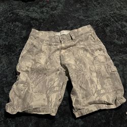 Hollister camo jean shorts