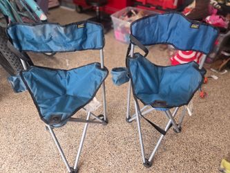 Two lightweight folding chairs