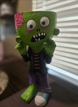 Toil & Trouble 17" Frankenstein Zombie Candy Bowl – Halloween Decor