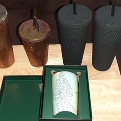 StarBucks Studded Tumblers Set Of 5