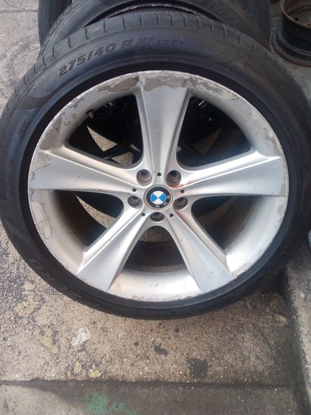 Bmw Rims 21inch Fits All Models Xseries And More Cheap Price For Rims And Tires .$550.00 Good Condition.