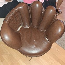 Softball Glove Chair And Ball Stool