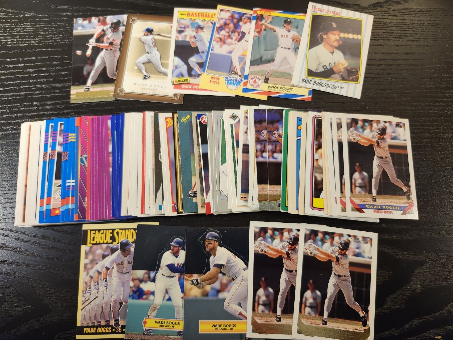 Wade Boggs Baseball Card Collection