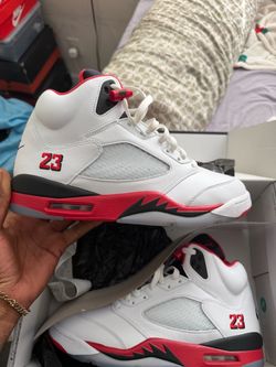Air Jordan 5 Retro Fire Red Sneakers size 12