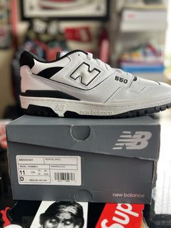 New Balance 550 White Black size 11