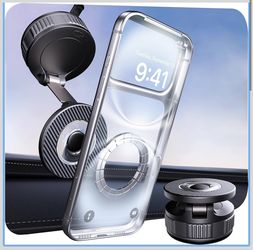 Brand New, MagSafe Car Phone Holder Vacuum Mount Adjustable for iPhone