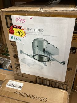 Recessed Lighting Housing with Baffle Trim Kit