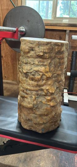 Burr wood/ Heavy/ around 2’ ft tall and 10” inches wide