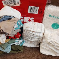 Newborn Clothes And Diapers