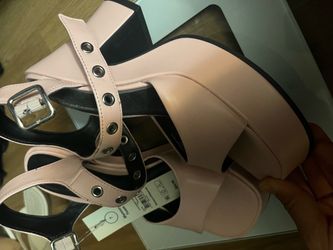 Pink platform heels new 7