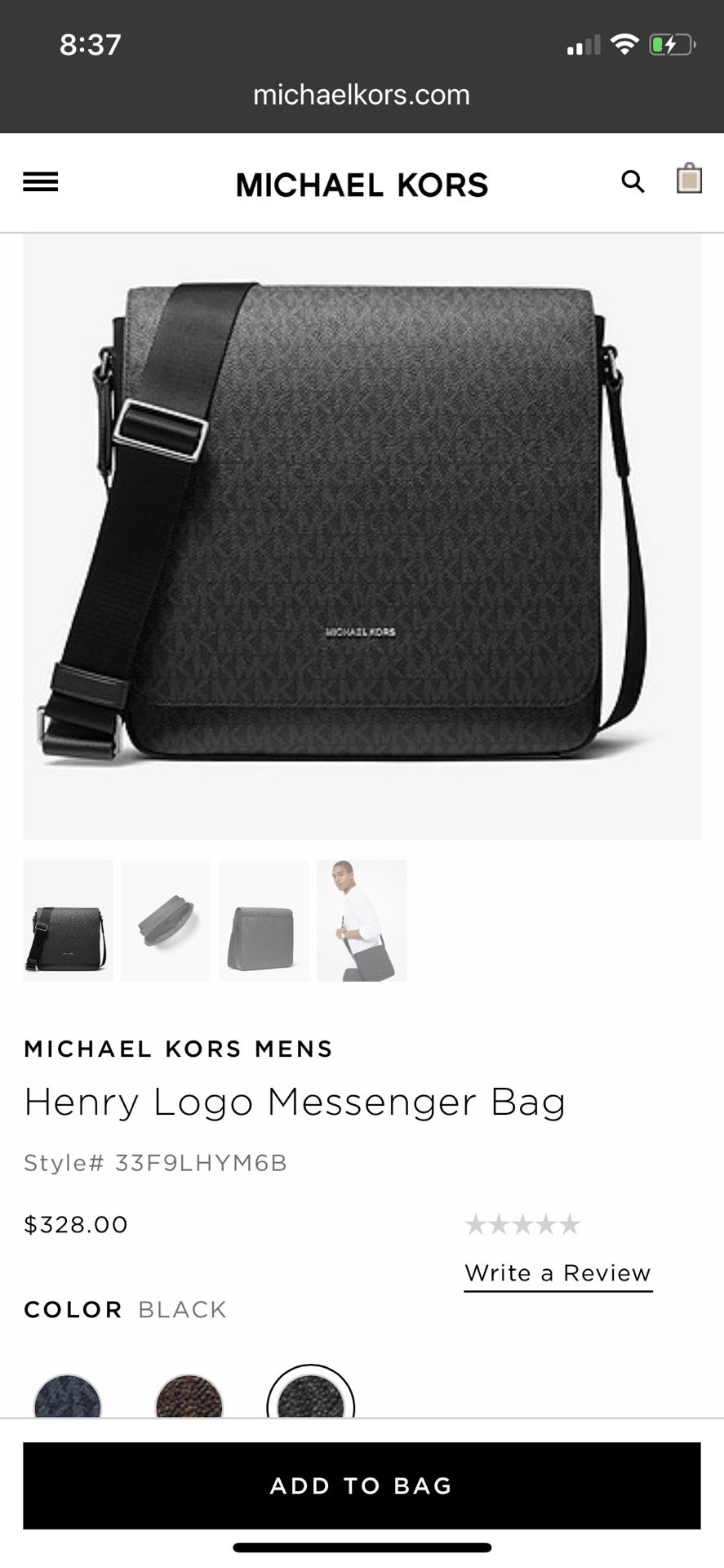 Michael kors Vick Messenger bag for men