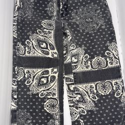 Vintage Bandana Denim Jeans 