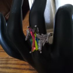 Shiny Multicolored Stone Ring