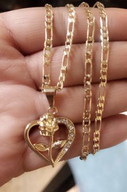Heart pendant and chain