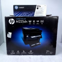 HP LaserJet Pro M225DN Monochrome Laser Multifunction Printer New Open Box