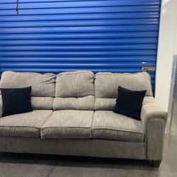 Comfy Gray Couch (free delivery)