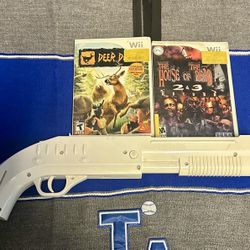 Wii The House Of The Dead 2&3 And Deer Drive With Wii Shotgun
