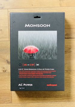 BNIB AudioQuest Monsoon High Current 20Amp C19 - 1M