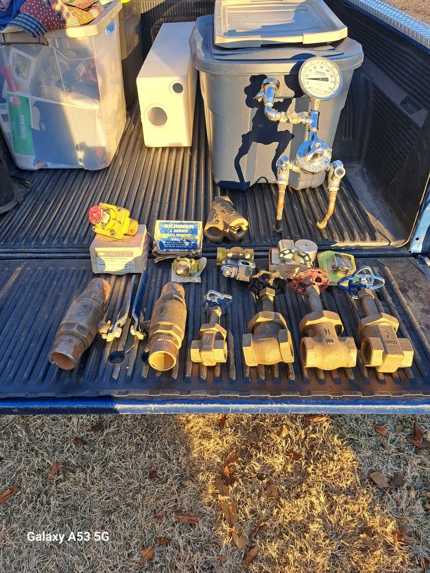 Various Brass Valves And Solenoids