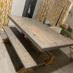 Solid wood, dining table