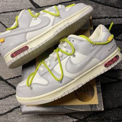 Nike Dunk Low Lot 8 Off White Size 10
