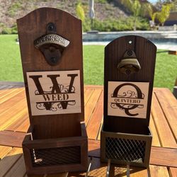 Custom Family Name Monogram Bottle Opener 