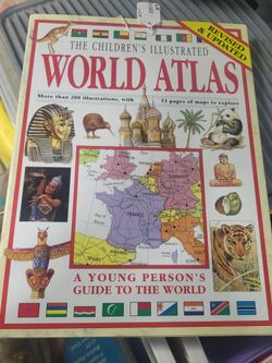 The Children's Illustrated WORLD ATLAS, A Young Person's Guide to the World hardcover book