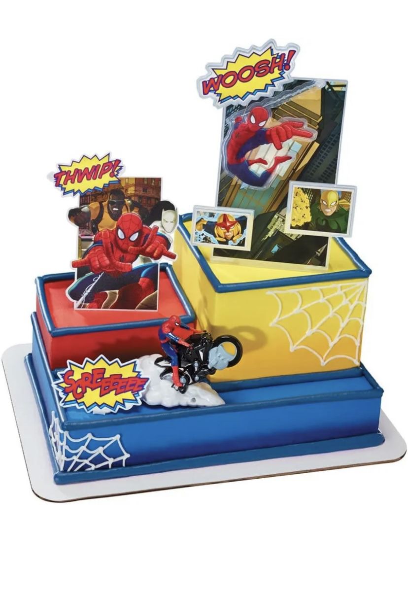 Spider Man Bike Cake Topper 