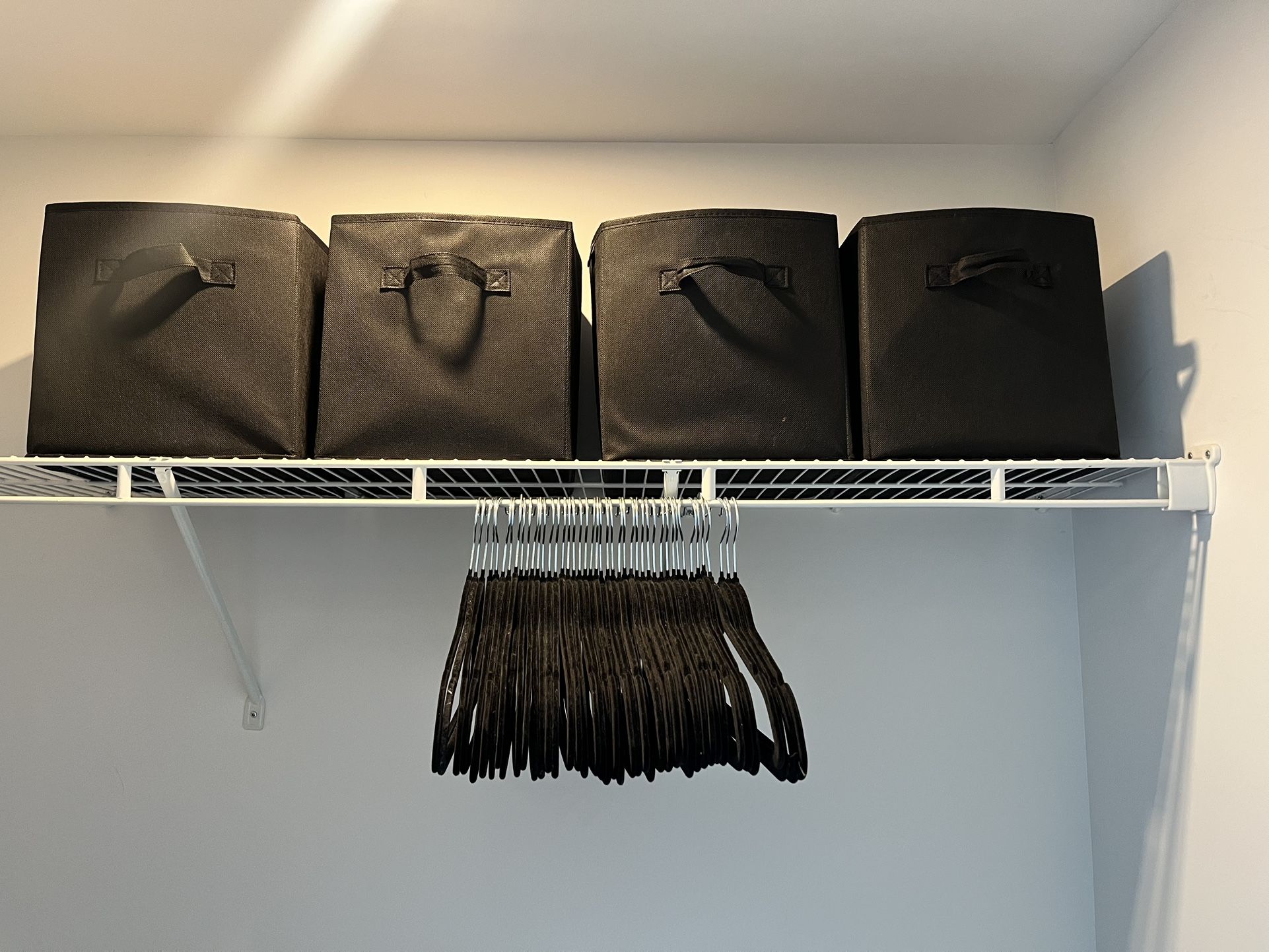 Closet Storage Set and Laundry Hampers & Metal Shoe Rack Combo