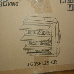 12" Single Speed Corrosion Resistance Shutter Exhaust Fan