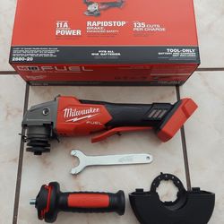 New Milwaukee FUEL M18 Paddle Switch Angle Grinder 4.5"-5" - Tool Only.