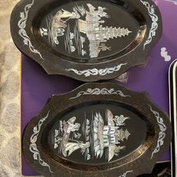 moter of pearl  Asian Lacquer wall art