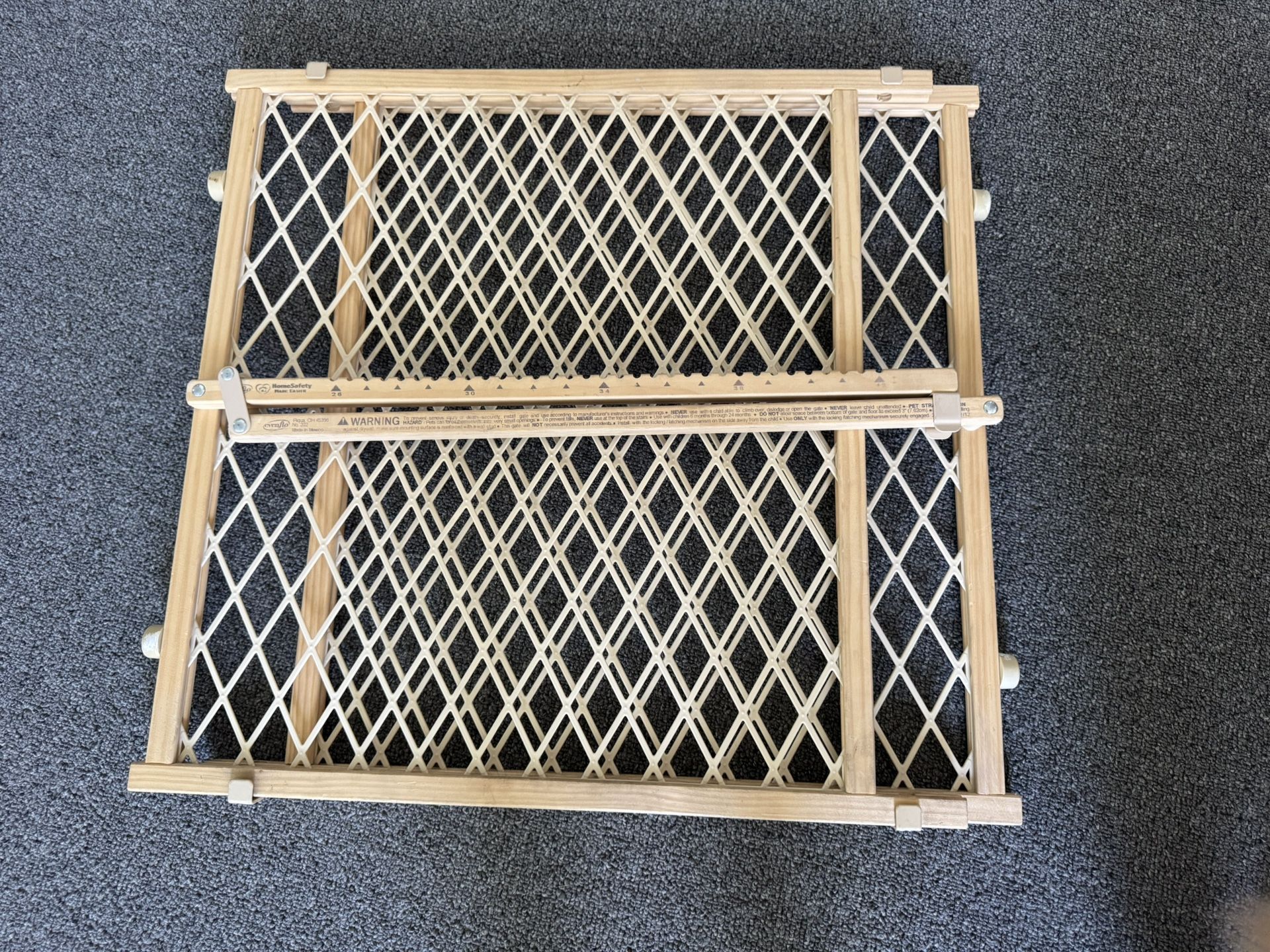 Pet gate - adjustable to fit openings between 26 and 42 inches