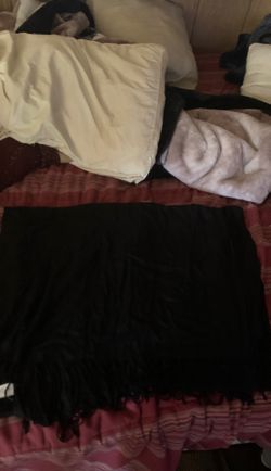 Black long scarf. Never used